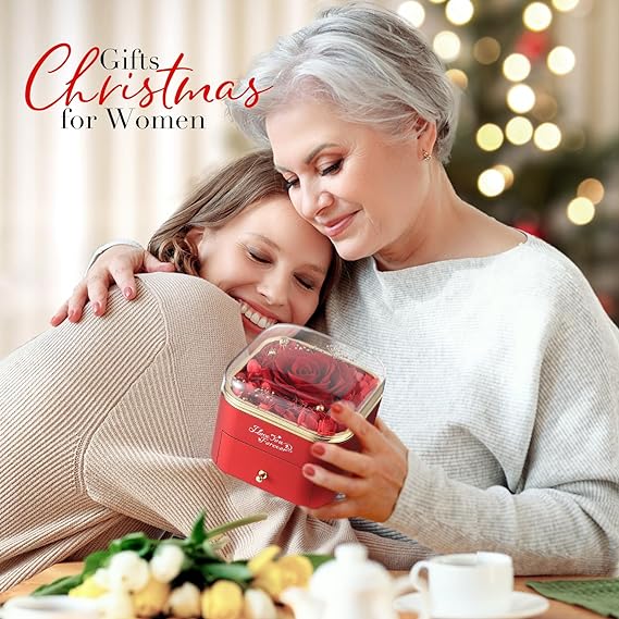 5-6cm Garden Preserved Rose Jewelry Box