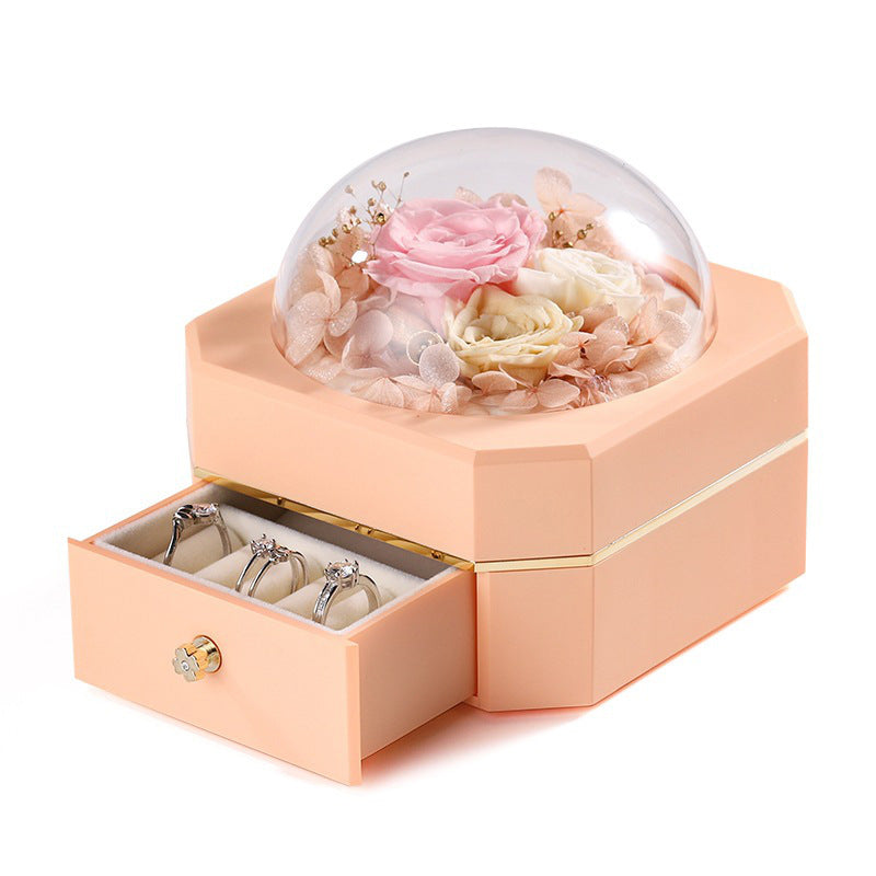 Preserved Rose Jewelry Box-Double