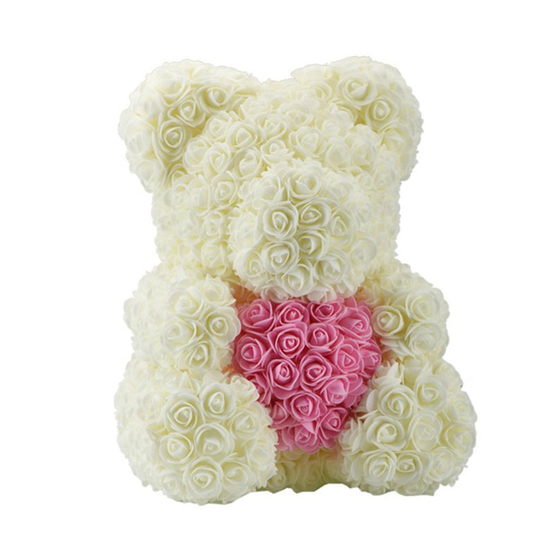 Ainyrose 20/38cm-Forever Rose Ours Rouge Coeur