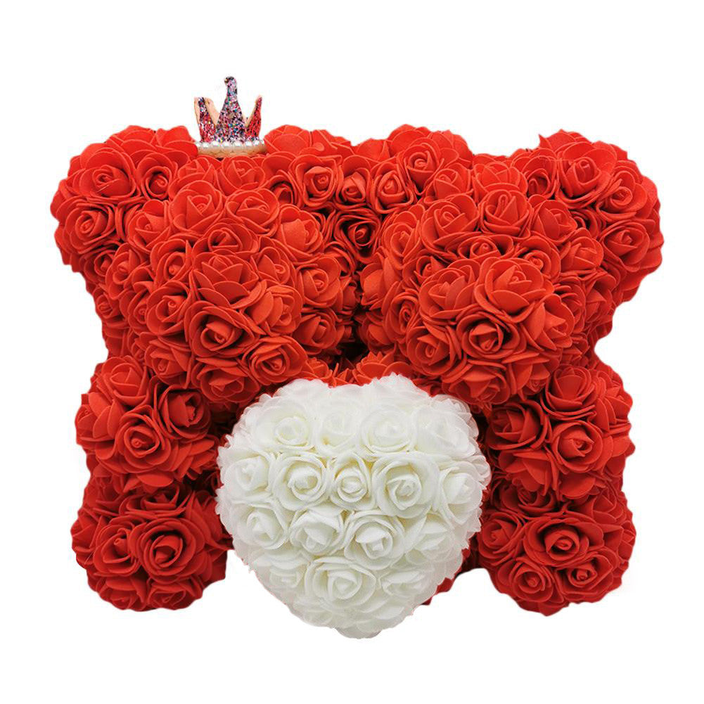 20/38cm-Forever Double Rose Bear