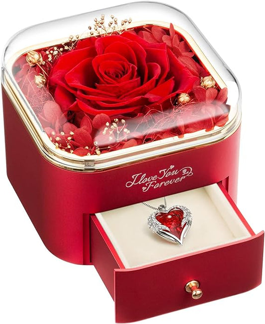 5-6cm Garden Preserved Rose Jewelry Box