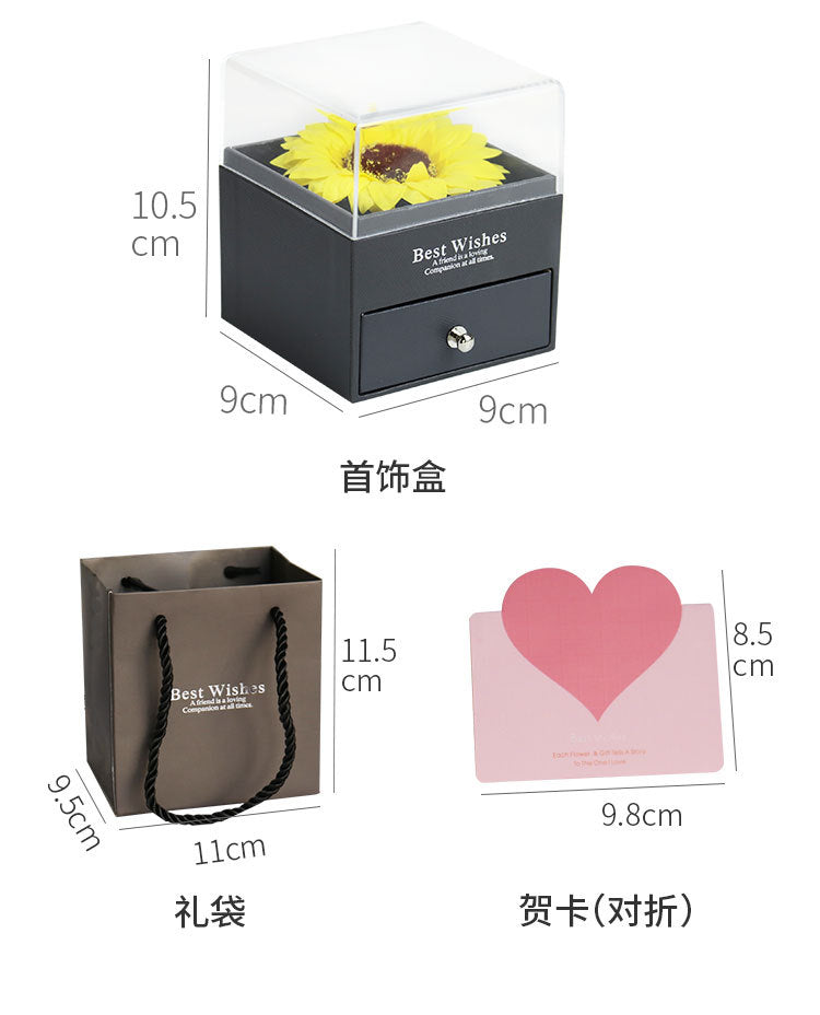 Soap Sunflower Jewelry Box