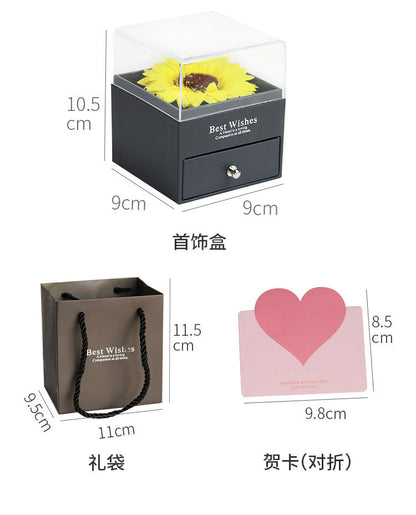 Soap Sunflower Jewelry Box