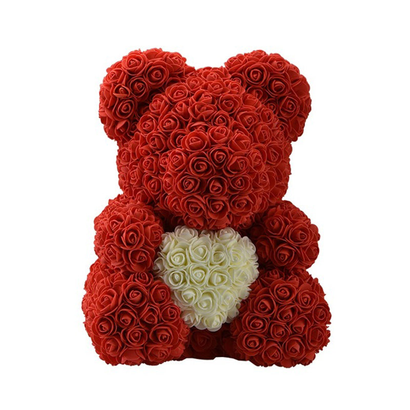 Ainyrose 20/38cm-Forever Rose Bear Red Heart