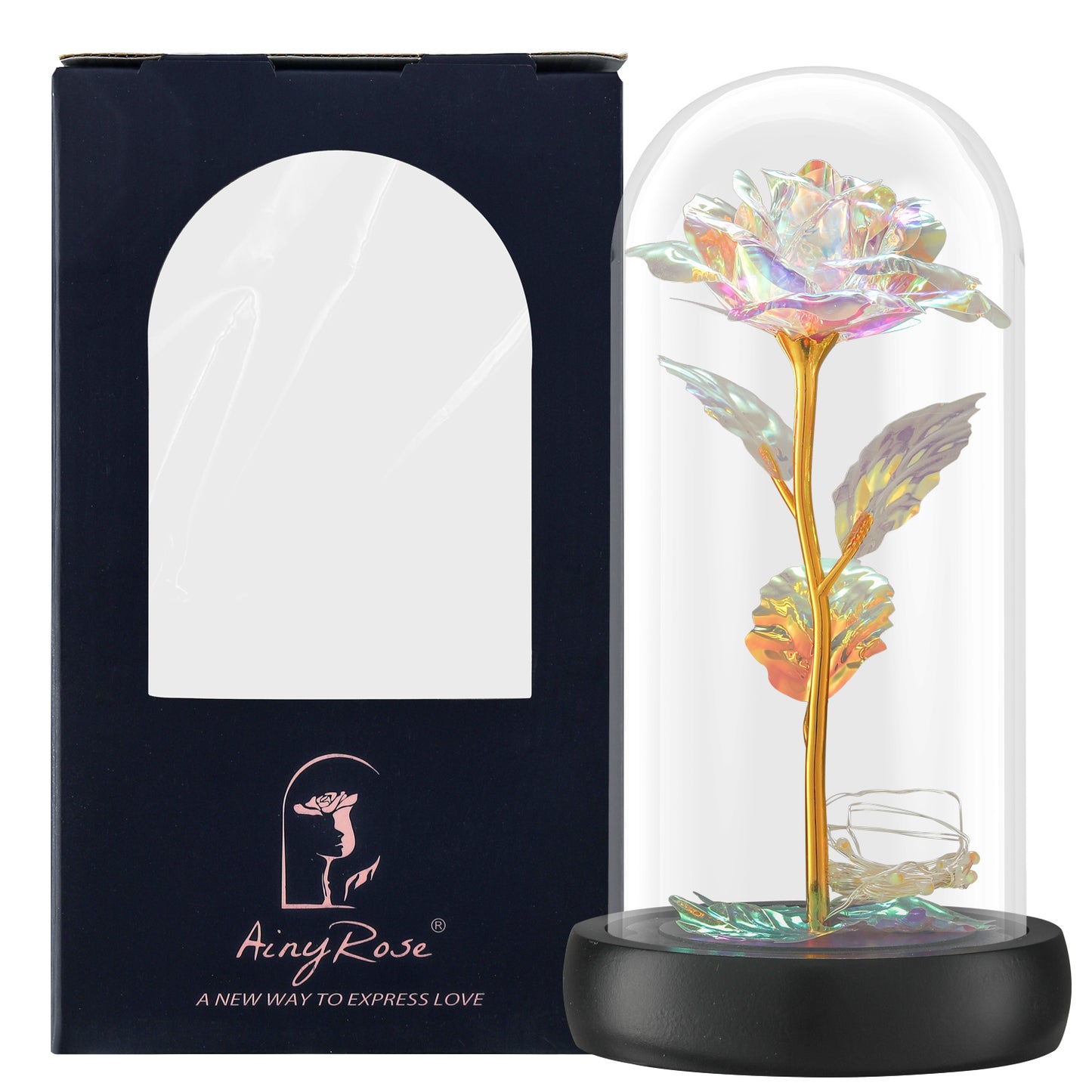 Ainyrose Artificielle Forever Rose Galaxy Rose-5 Couleurs
