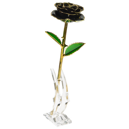 24k Gold Forever Rose With Base-3 Colors
