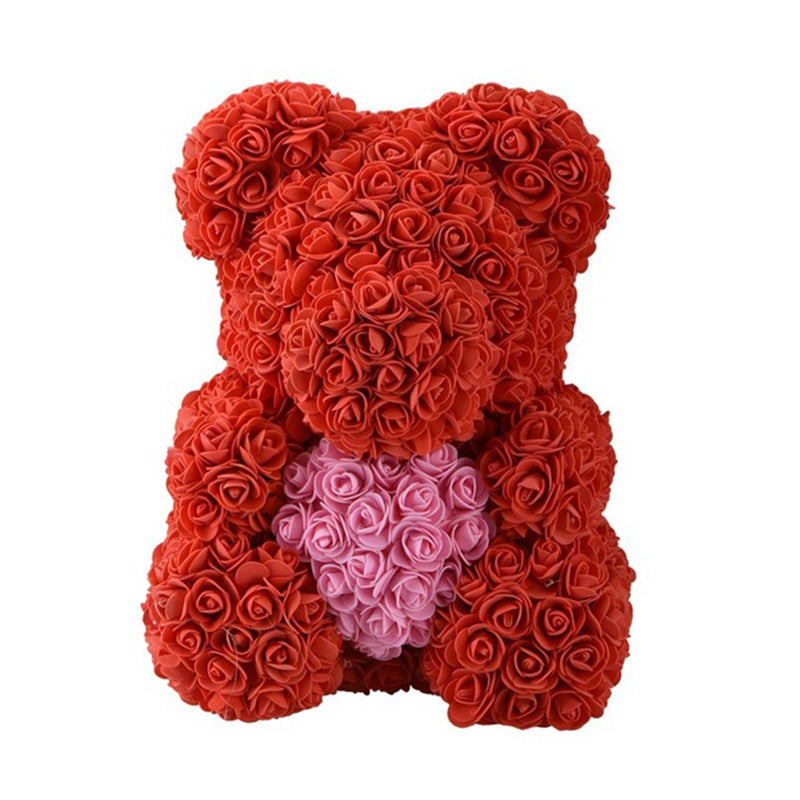 Ainyrose 20/38cm-Forever Rose Ours Rouge Coeur