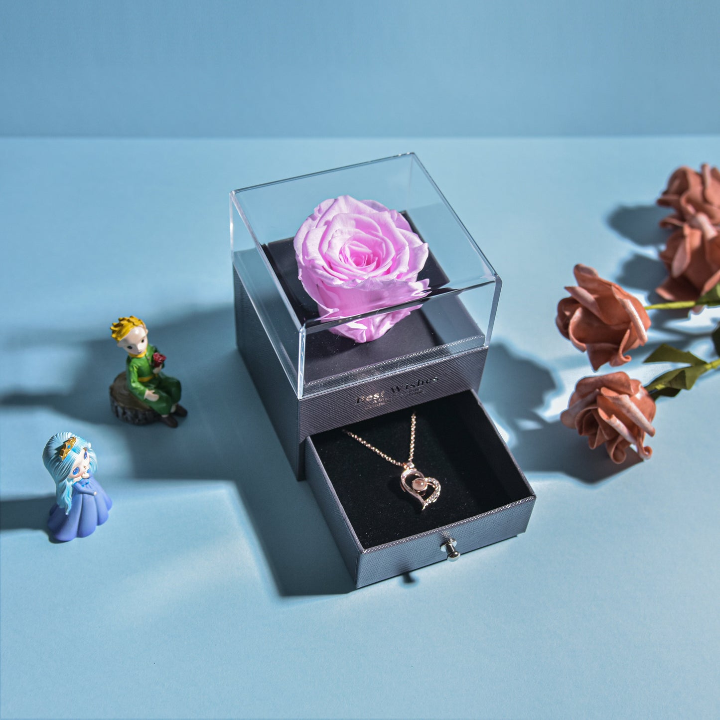 Ainyrose Jewelry Box Forever Rose-6 Colors