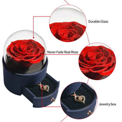 Round Jewelry Rose Box-8 colors