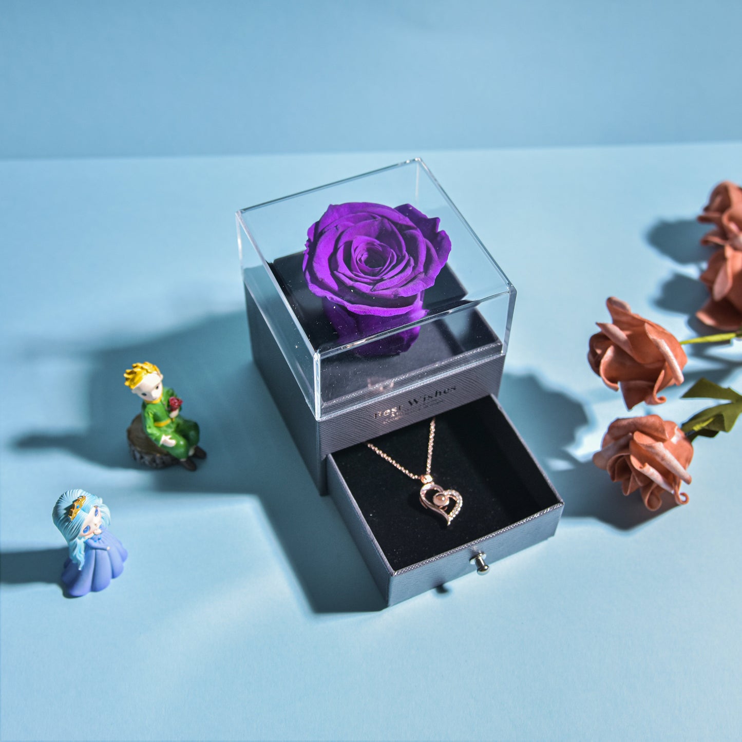 Ainyrose Jewelry Box Forever Rose-6 Colors