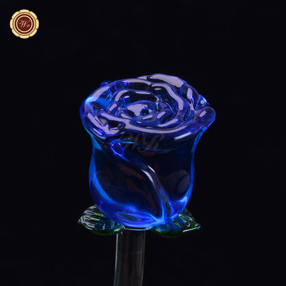 24K Gold Dipped Artificial Rose&Crystal Rose