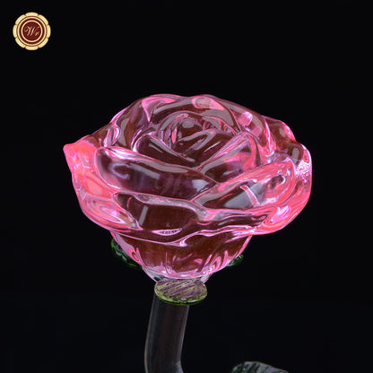 24K Gold Dipped Artificial Rose&Crystal Rose