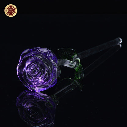 24K Gold Dipped Artificial Rose&Crystal Rose